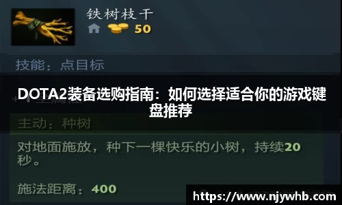 DOTA2装备选购指南：如何选择适合你的游戏键盘推荐